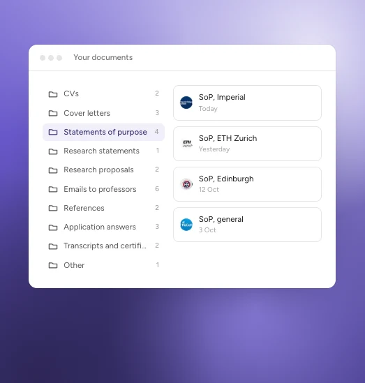 Your documents, an example
