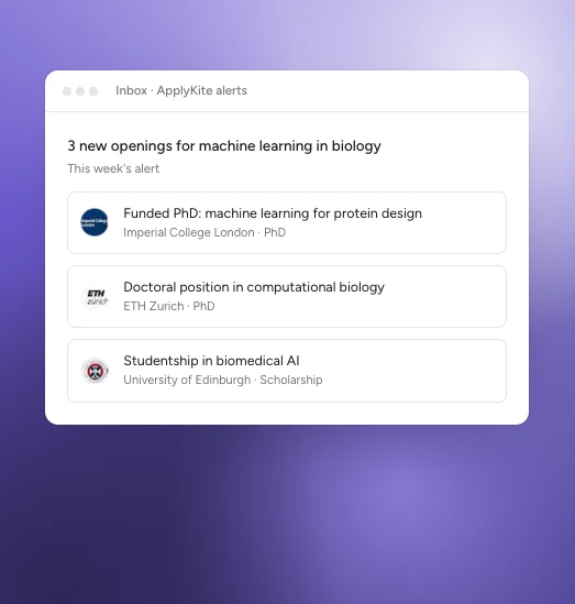 Opportunity alerts, an example