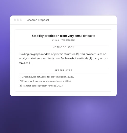 Research proposal, an example